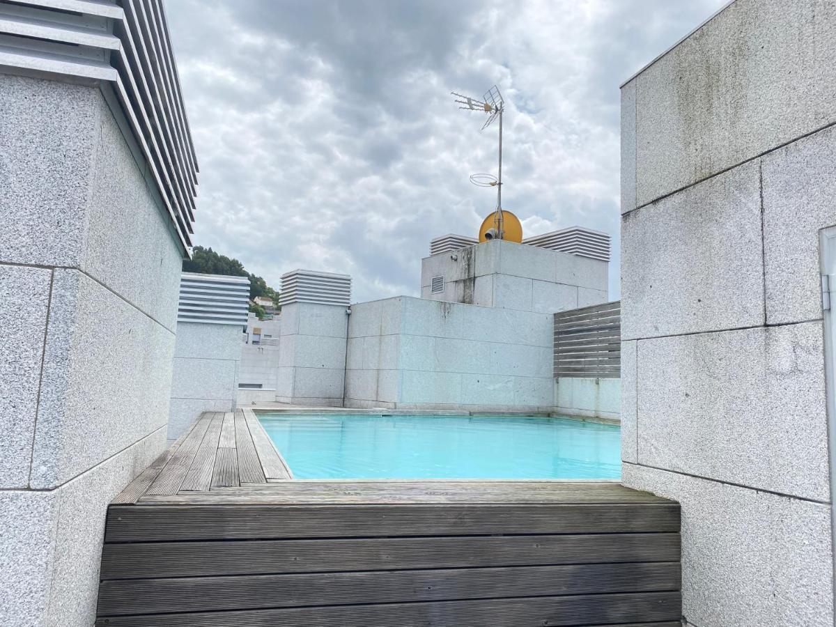 Apartamento con piscina Apartment Vigo Bagian luar foto